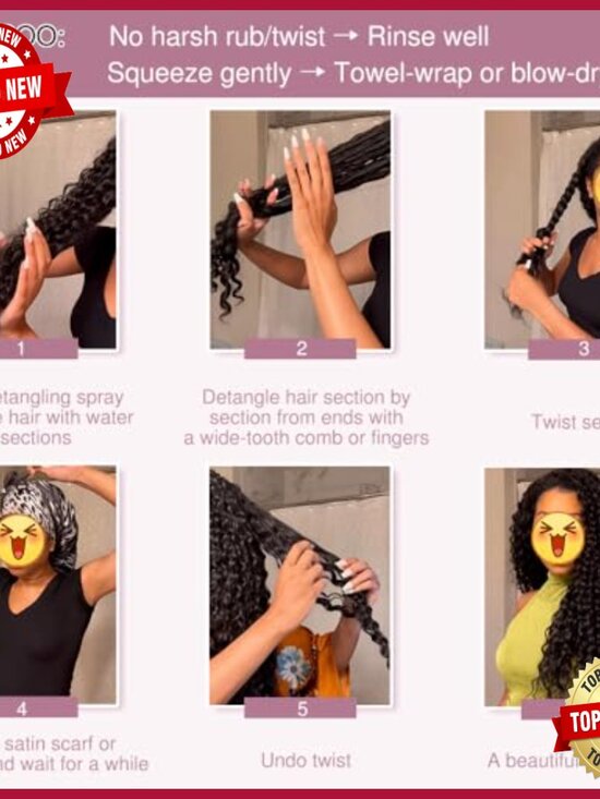 16 Inch Human Hair Crochet Extensions 150g Deep Wave Feather Style main image 5